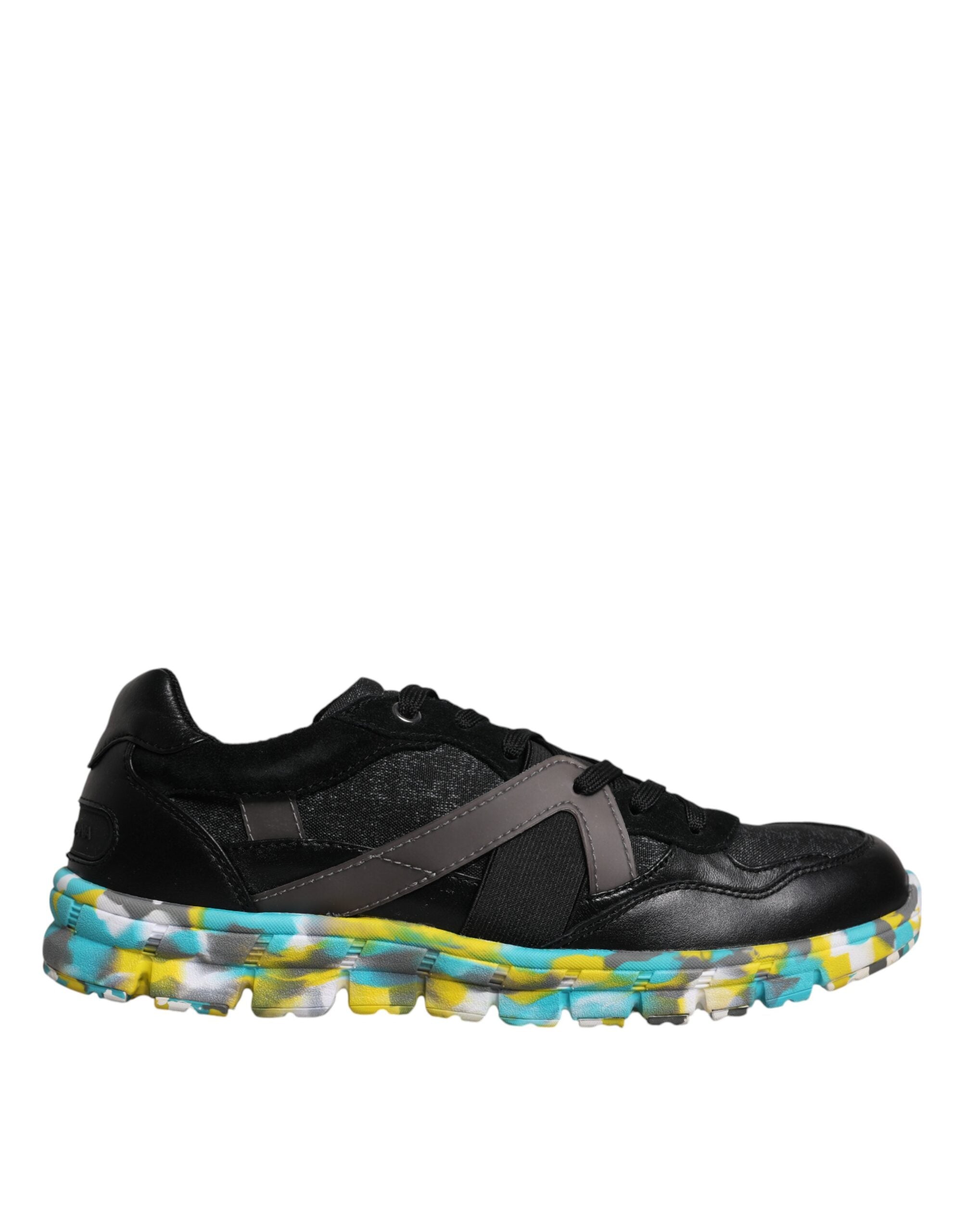 Dolce & Gabbana Schwarze Polyester Low Top Herren Sneakers Schuhe