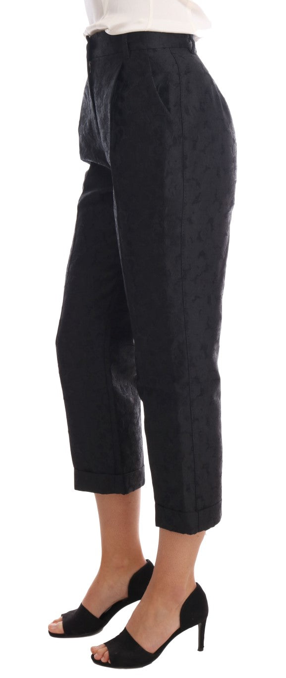 Dolce & Gabbana Elegante Capri-Anzughose mit hoher Taille