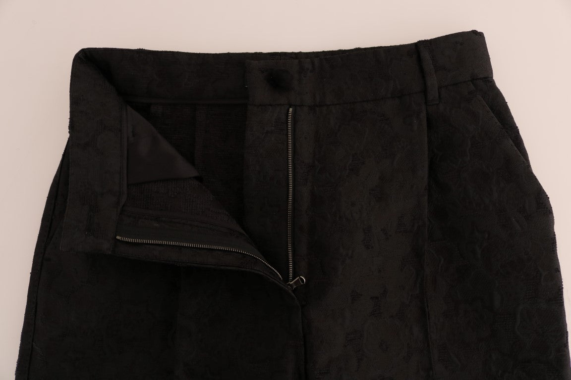 Dolce & Gabbana Elegante Capri-Anzughose mit hoher Taille