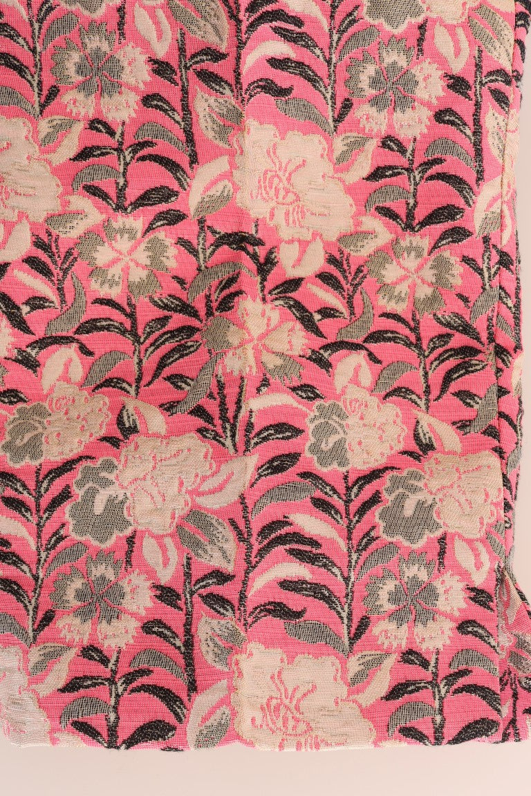 Dolce & Gabbana Elegante Brokathose mit Blumenmuster
