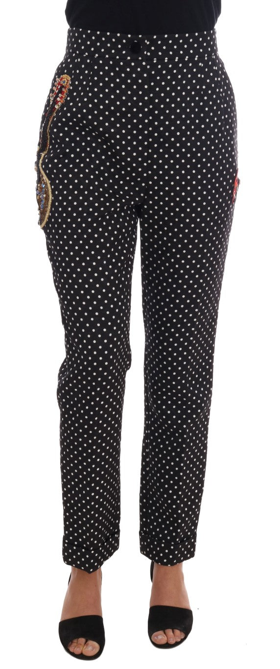 Pantaloni eleganți cu buline Dolce & Gabbana