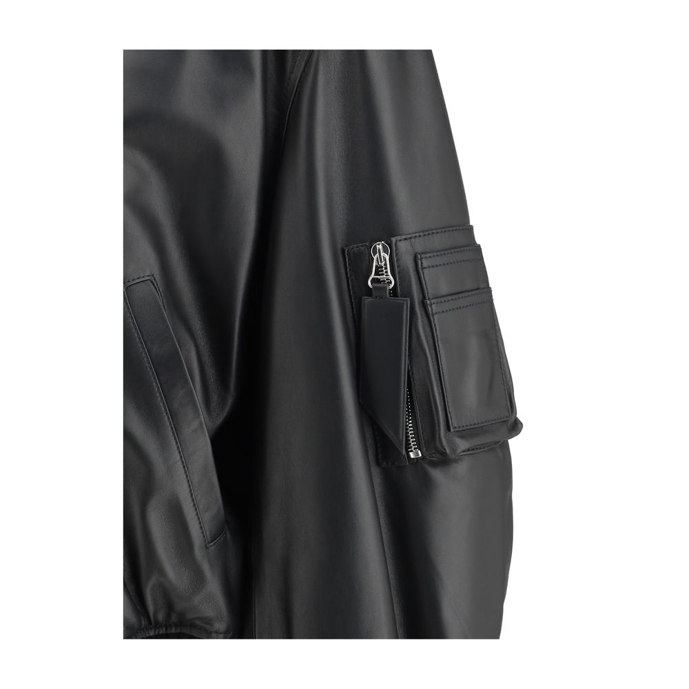 The Attico Leder-Bomberjacke „Anja“