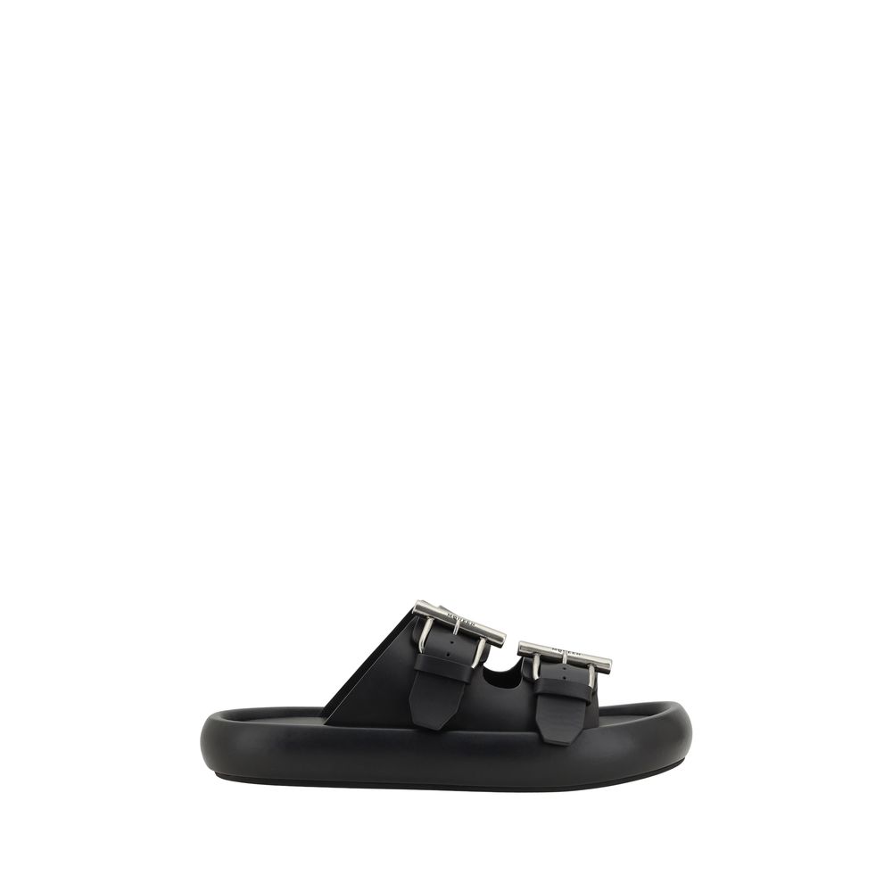 Sandale din piele Alexander McQueen