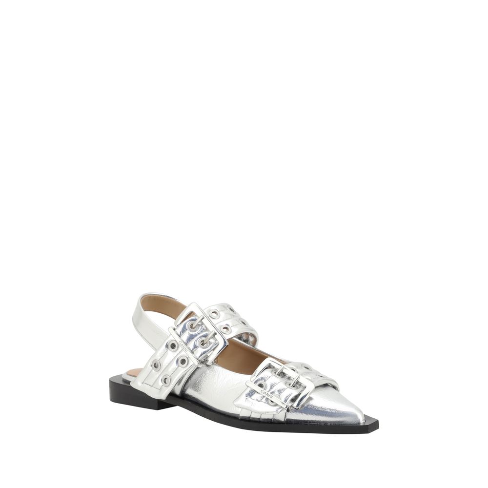 Balerini metalici Ganni Buckle