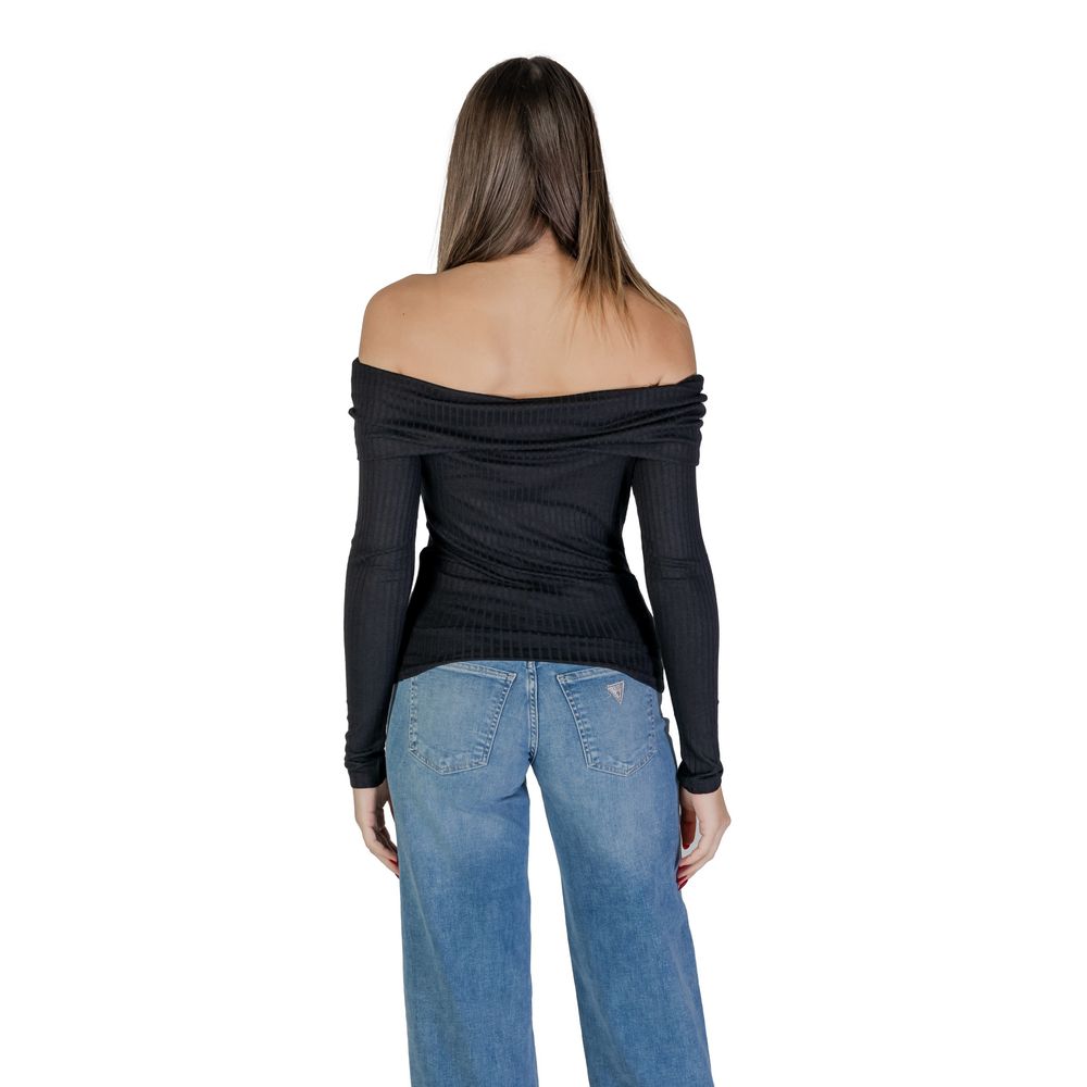 Jacqueline De Yong Schwarze Viskose-Tops und T-Shirts