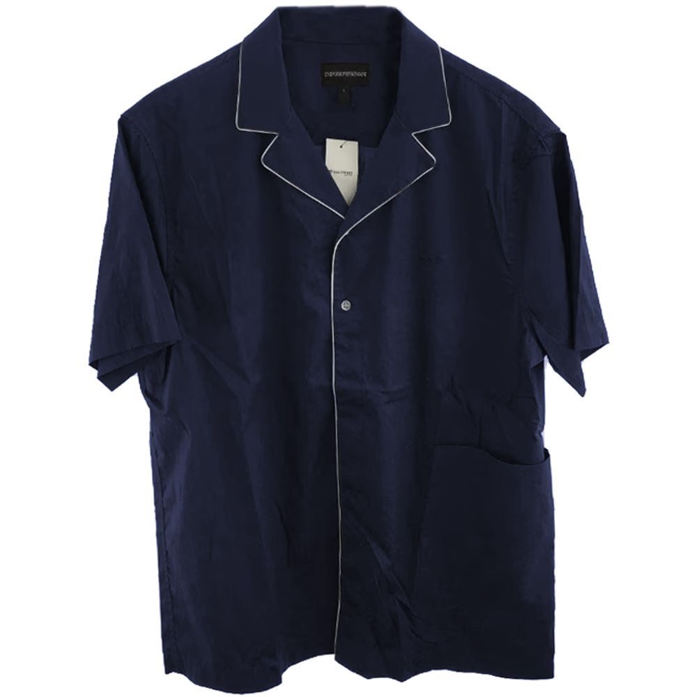 Blaues Baumwollhemd von Emporio Armani