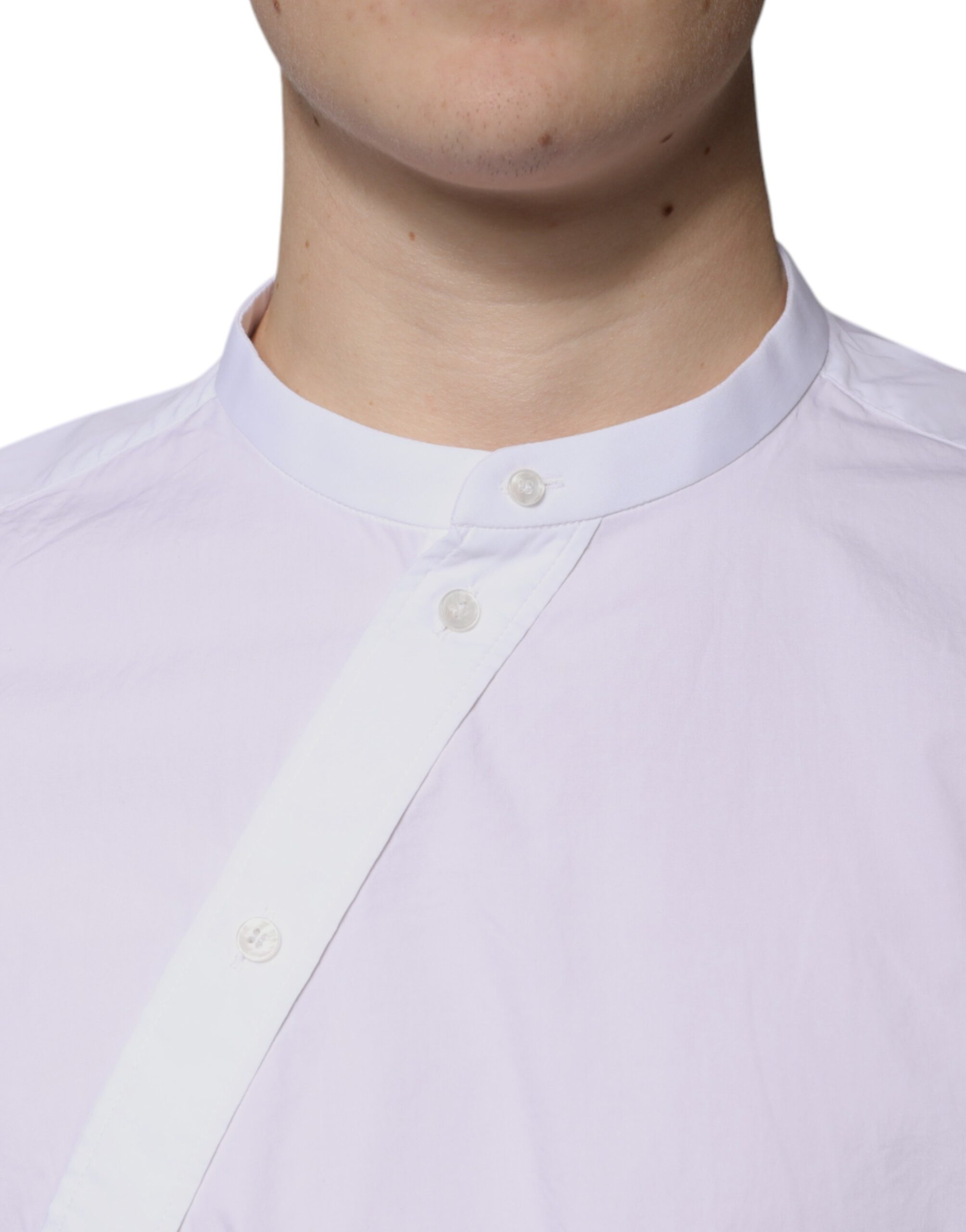 Dolce & Gabbana – Slim Fit MARTINI-Hemd aus weißer Baumwolle