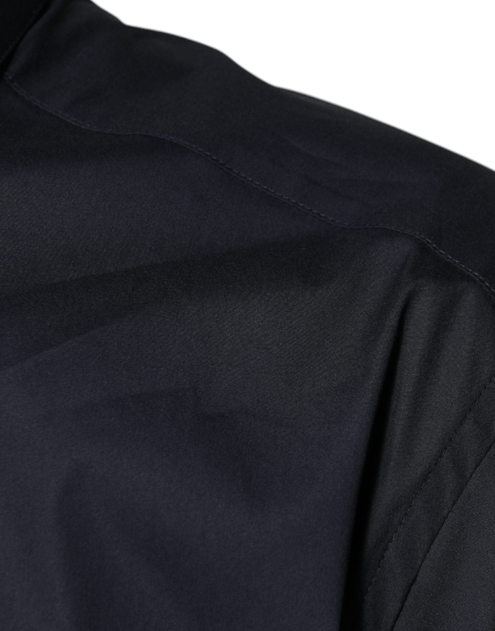 Dolce & Gabbana – Schwarzes, formelles GOLD-Hemd aus Baumwollmischung