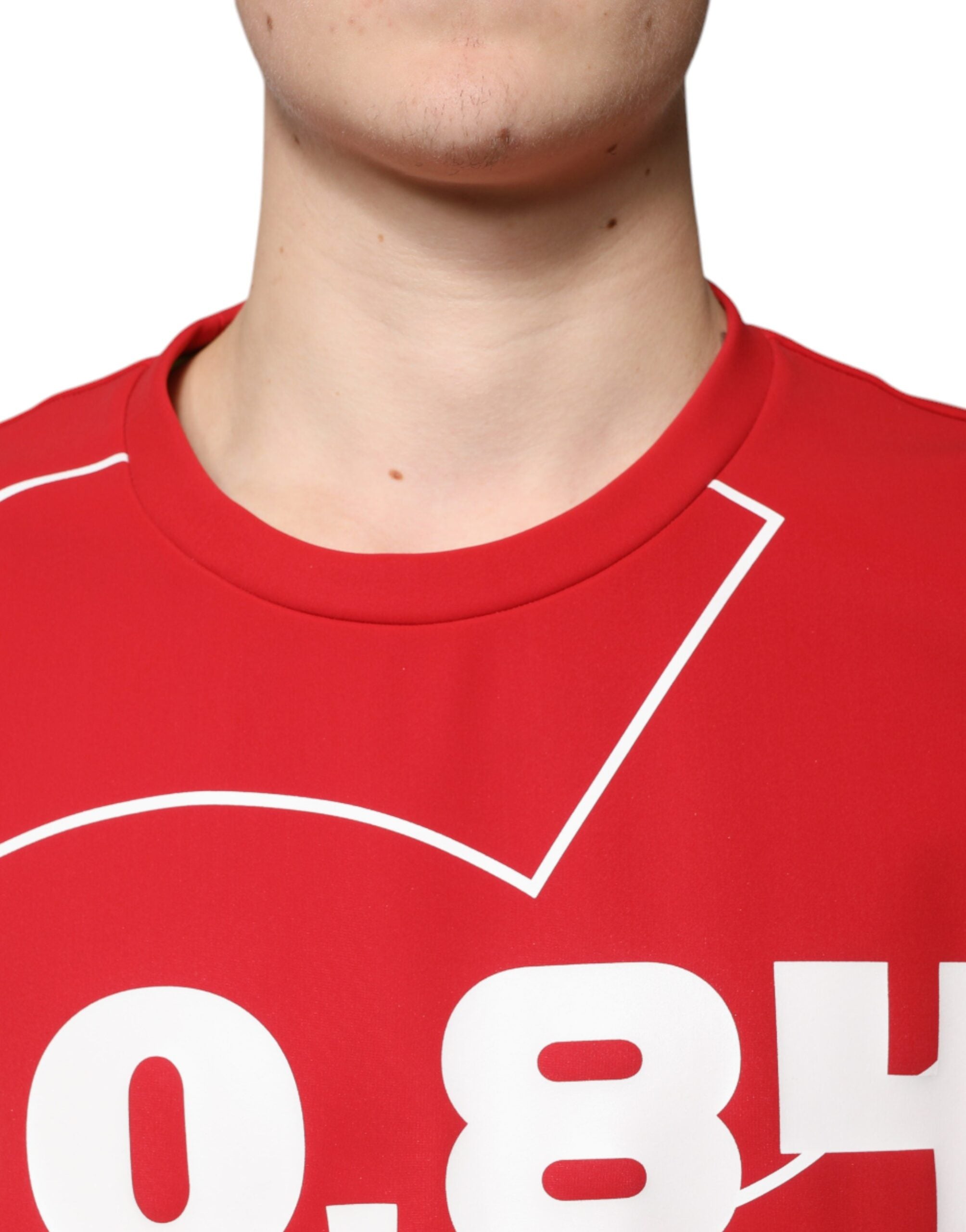 Dolce & Gabbana Mehrfarbiges Logo-Baumwoll-T-Shirt mit Rundhalsausschnitt für Herren