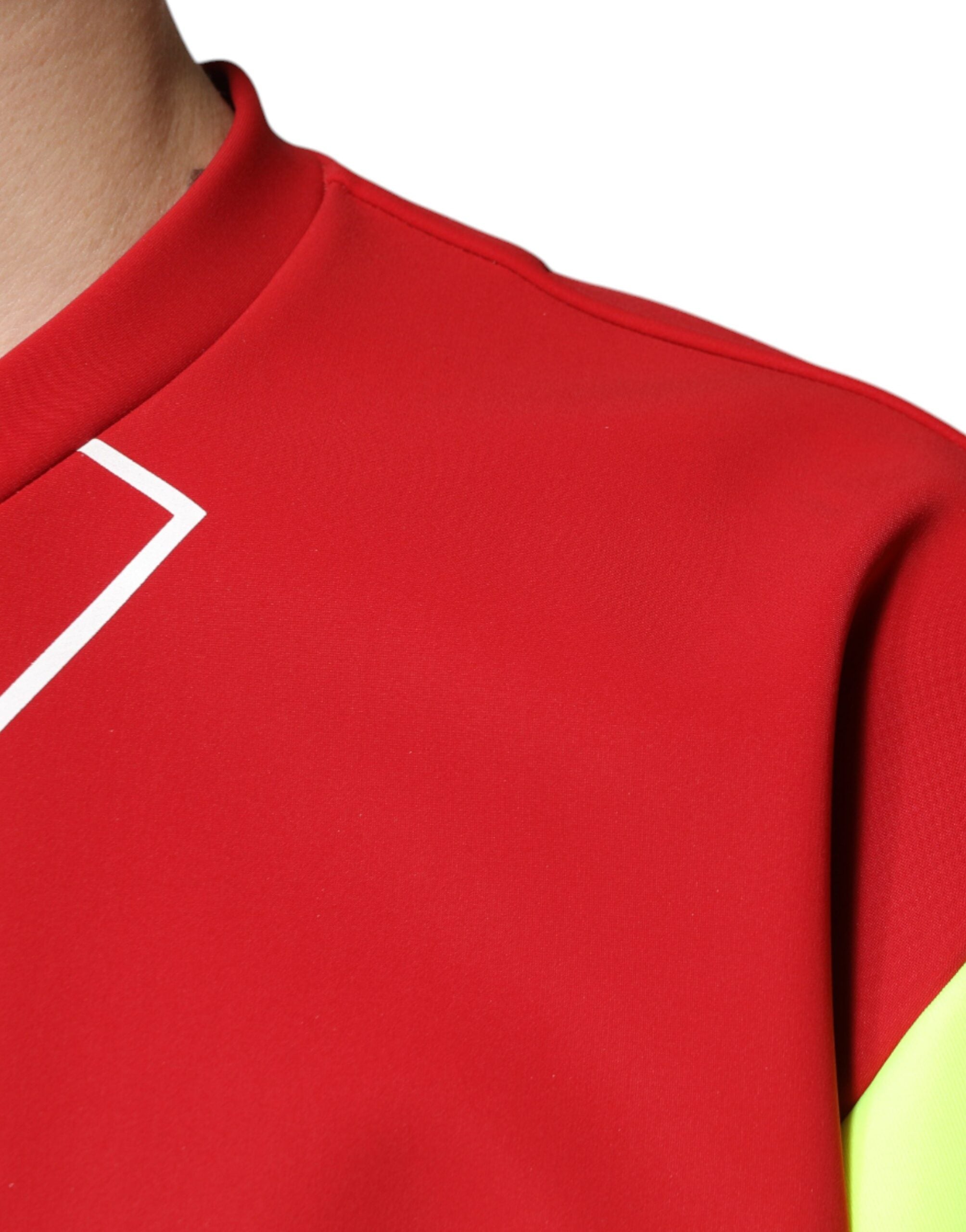 Dolce & Gabbana Mehrfarbiges Logo-Baumwoll-T-Shirt mit Rundhalsausschnitt für Herren
