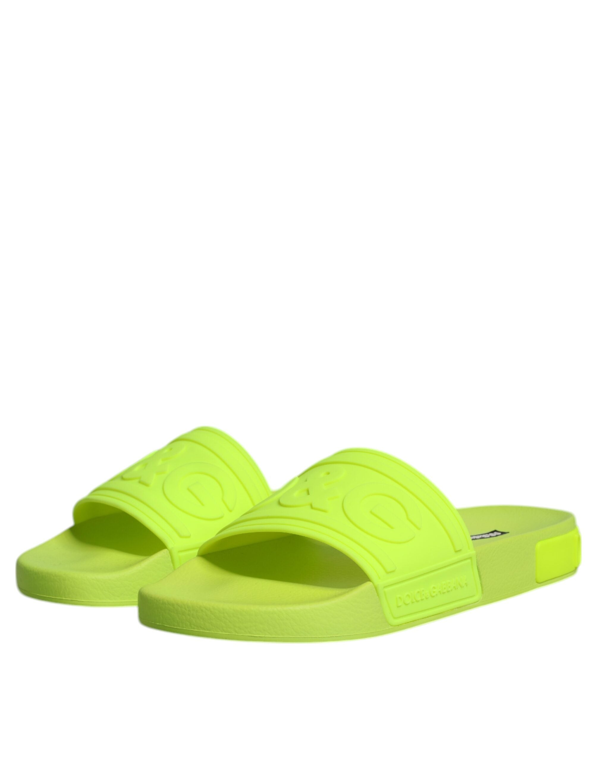 Dolce & Gabbana Grüne Gummi-Sandalen, Strandschuhe