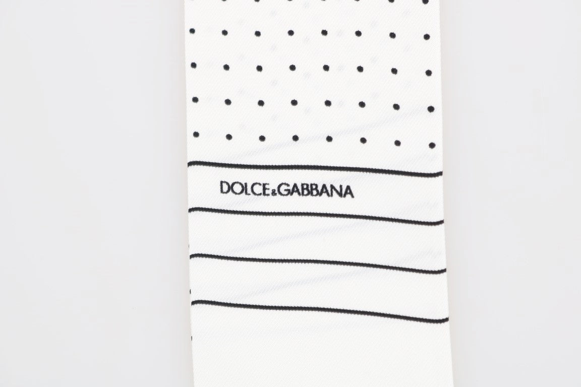 Dolce & Gabbana Eleganter Herrenschal aus Seide mit Punkten
