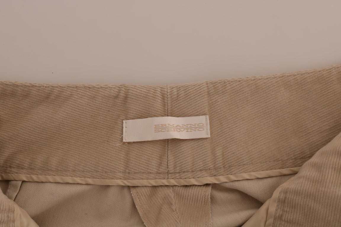 Ermanno Scervino Schicke beige Bootcut-Schlaghose