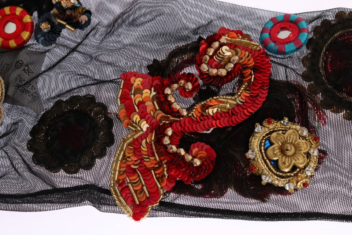Dolce & Gabbana Elegante Strümpfe mit Kristallverzierung