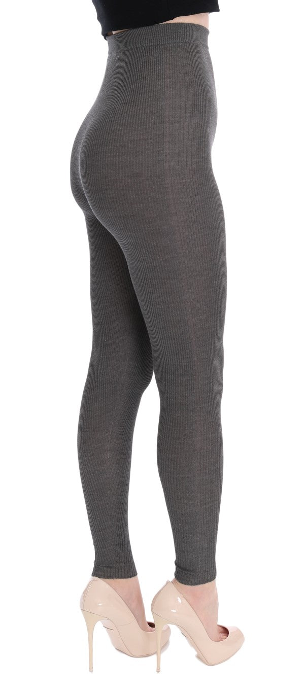 Dolce & Gabbana – Elegante Strumpfhose aus Kaschmir mit hoher Taille