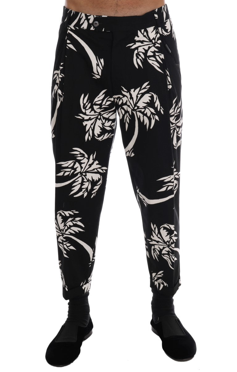 Dolce & Gabbana Elegante Knöchelhose mit Baumprint