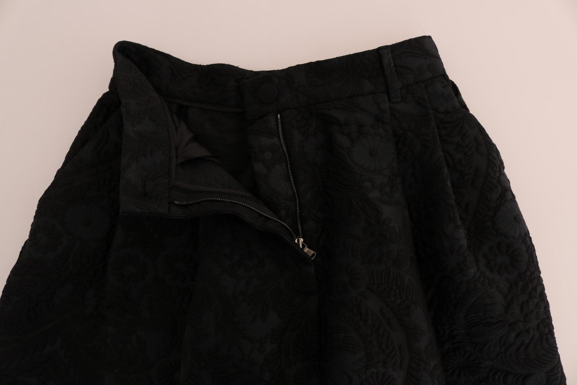 Dolce & Gabbana Elegante Shorts aus geblümtem Brokat