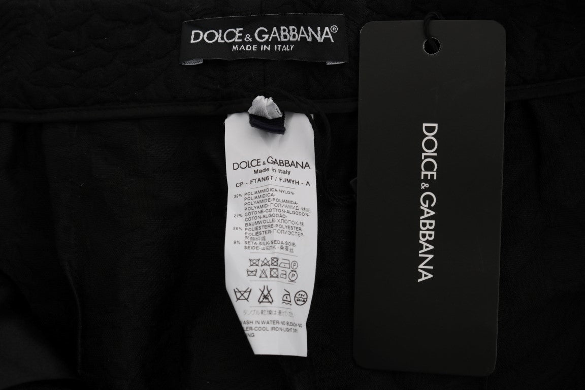 Dolce & Gabbana Elegante Shorts aus geblümtem Brokat
