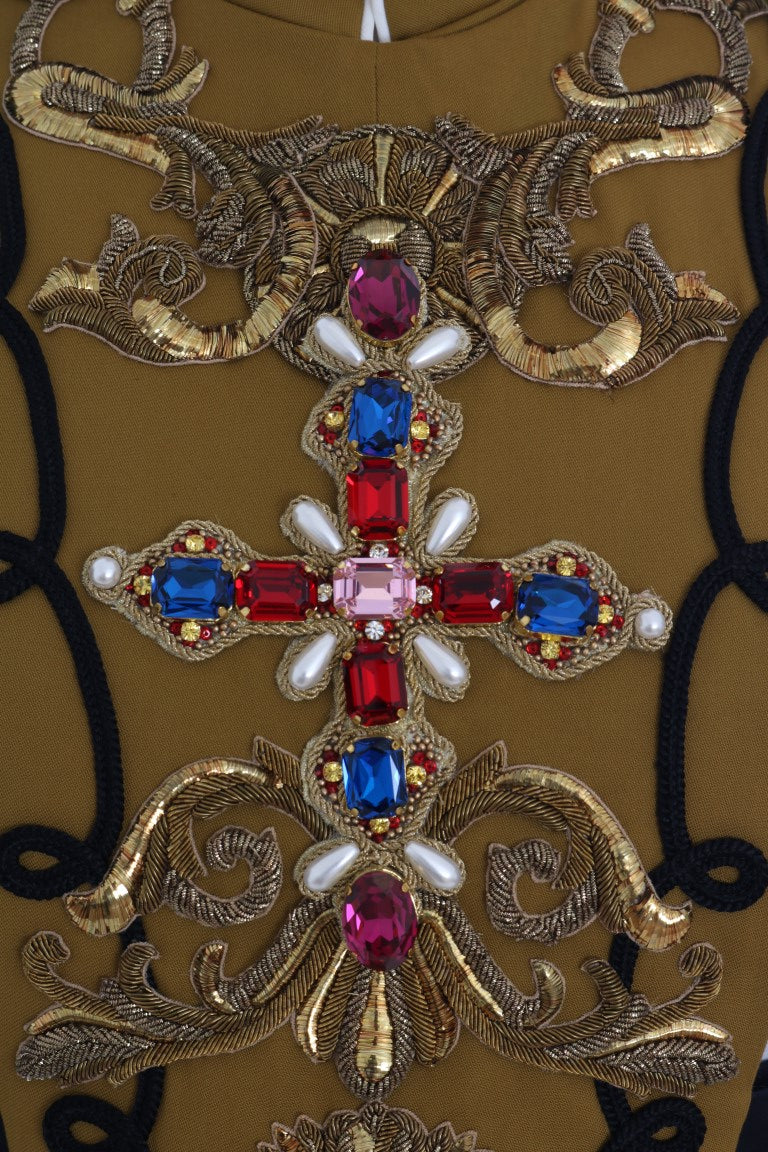 Dolce & Gabbana Runway – Weste mit Kristallverzierung und Kreuz