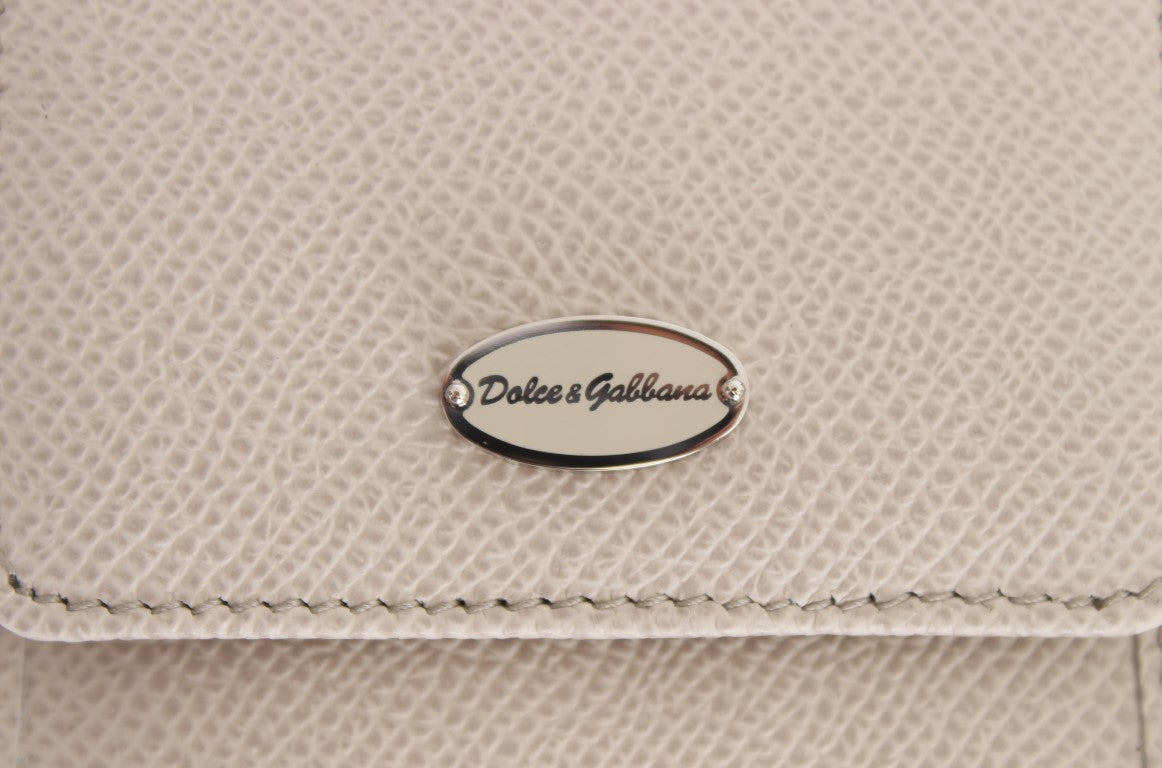 Dolce & Gabbana – Elegante Kondomhülle aus weißem Leder
