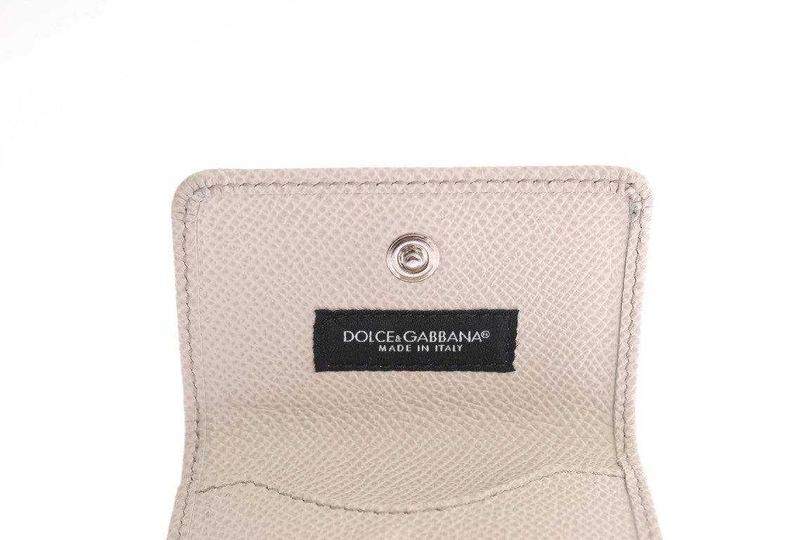 Dolce & Gabbana – Elegante Kondomhülle aus weißem Leder