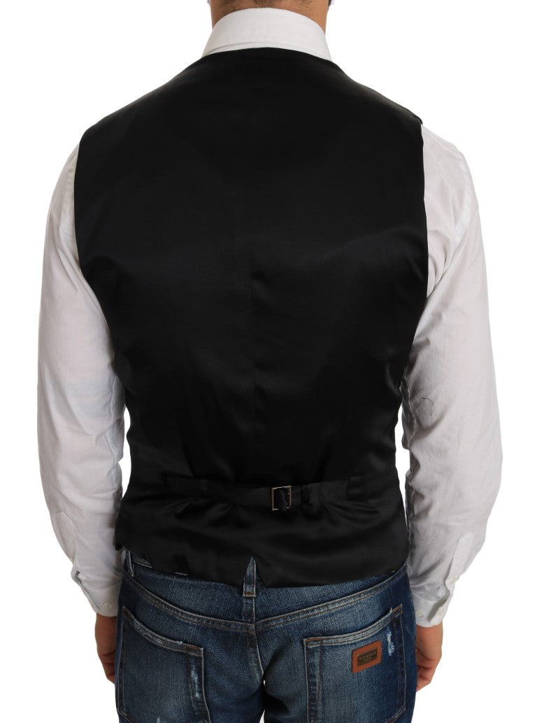 Dolce & Gabbana – Elegante schwarze Weste mit Polka Dot-Muster