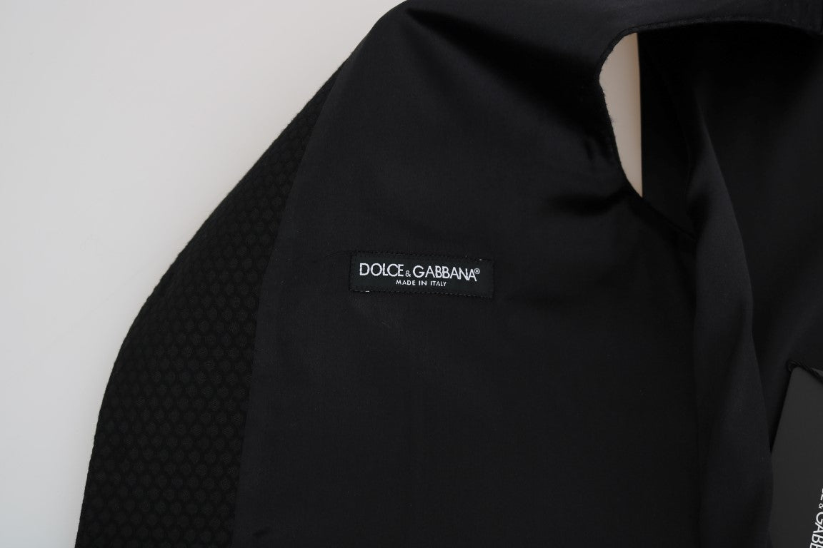 Dolce & Gabbana – Elegante schwarze Weste mit Polka Dot-Muster