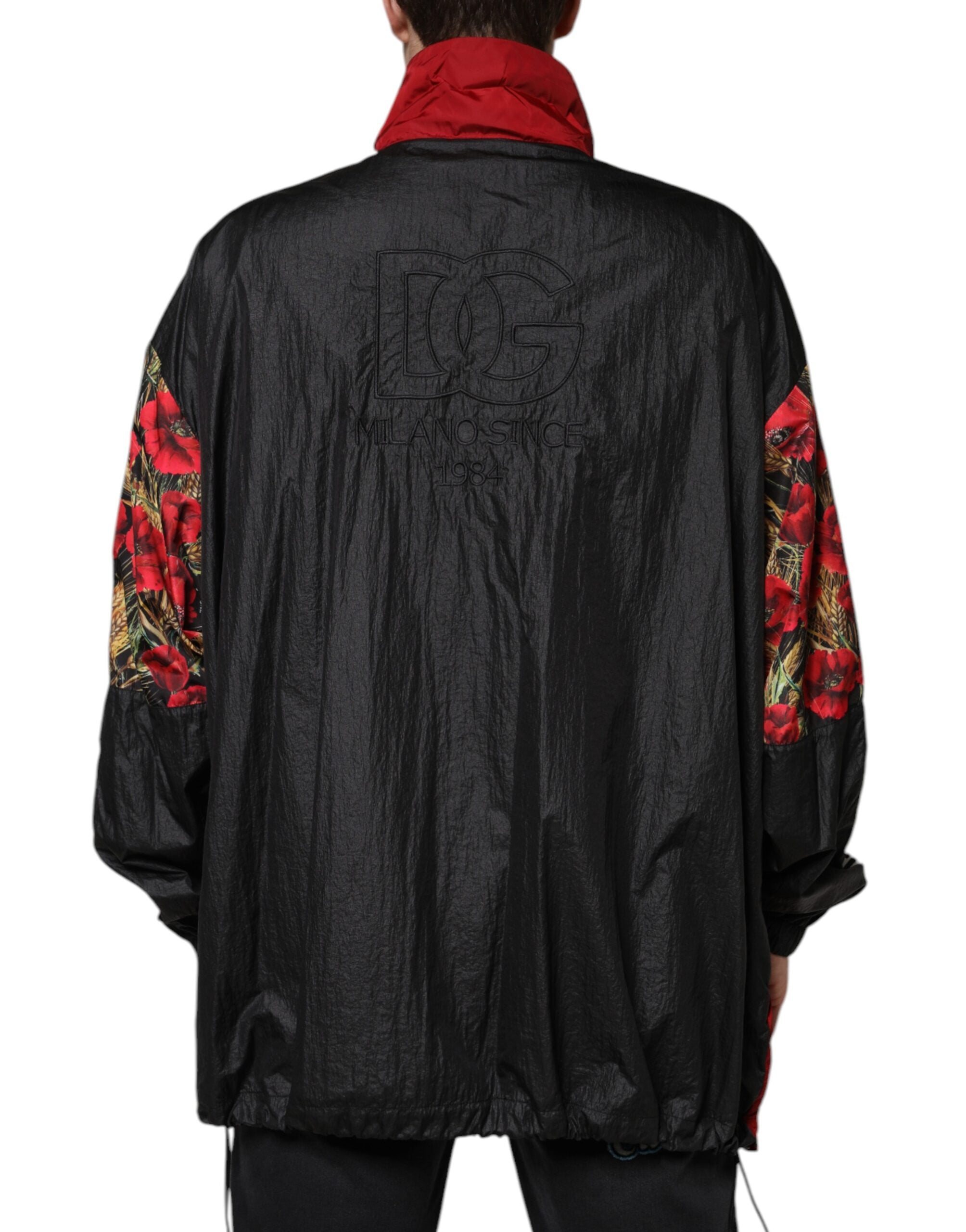 Dolce & Gabbana Mehrfarbiger Patchwork-Pullover für Herren mit durchgehendem Reißverschluss