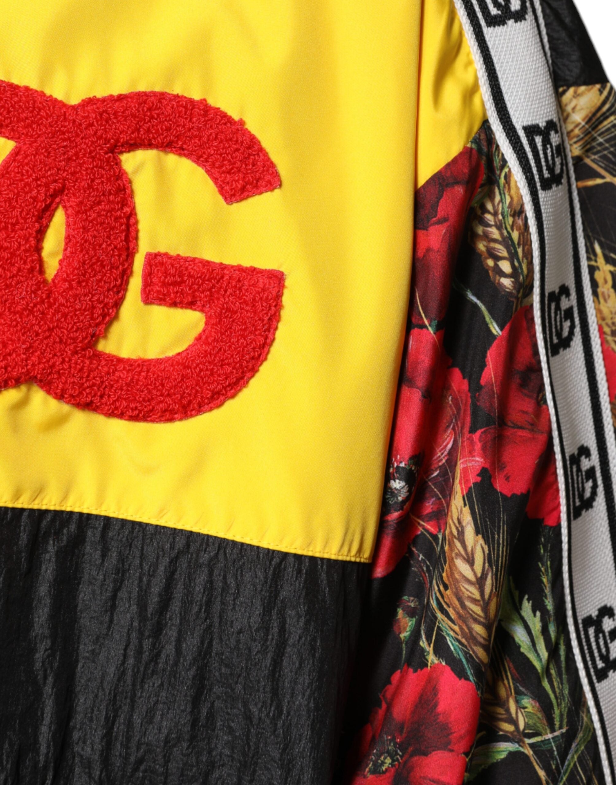 Dolce & Gabbana Mehrfarbiger Patchwork-Pullover für Herren mit durchgehendem Reißverschluss