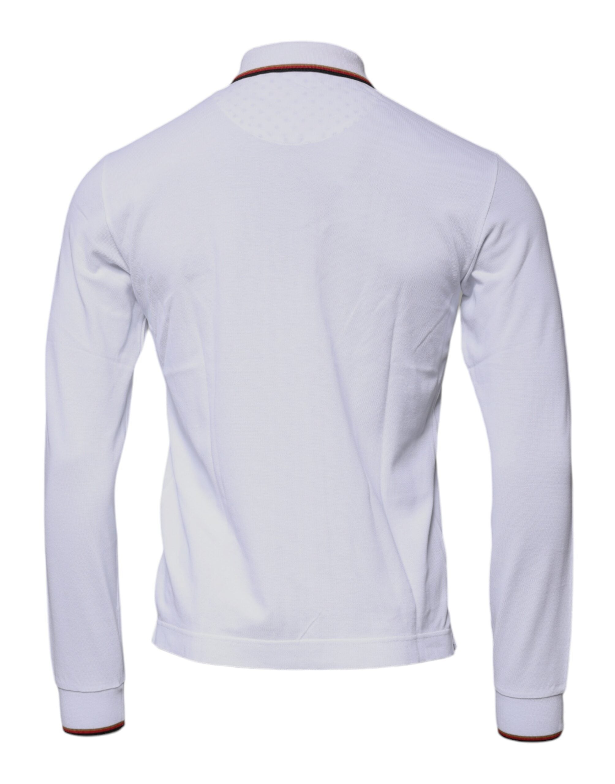 Dolce & Gabbana White Crown Herren Sweatshirt mit durchgehendem Reißverschluss