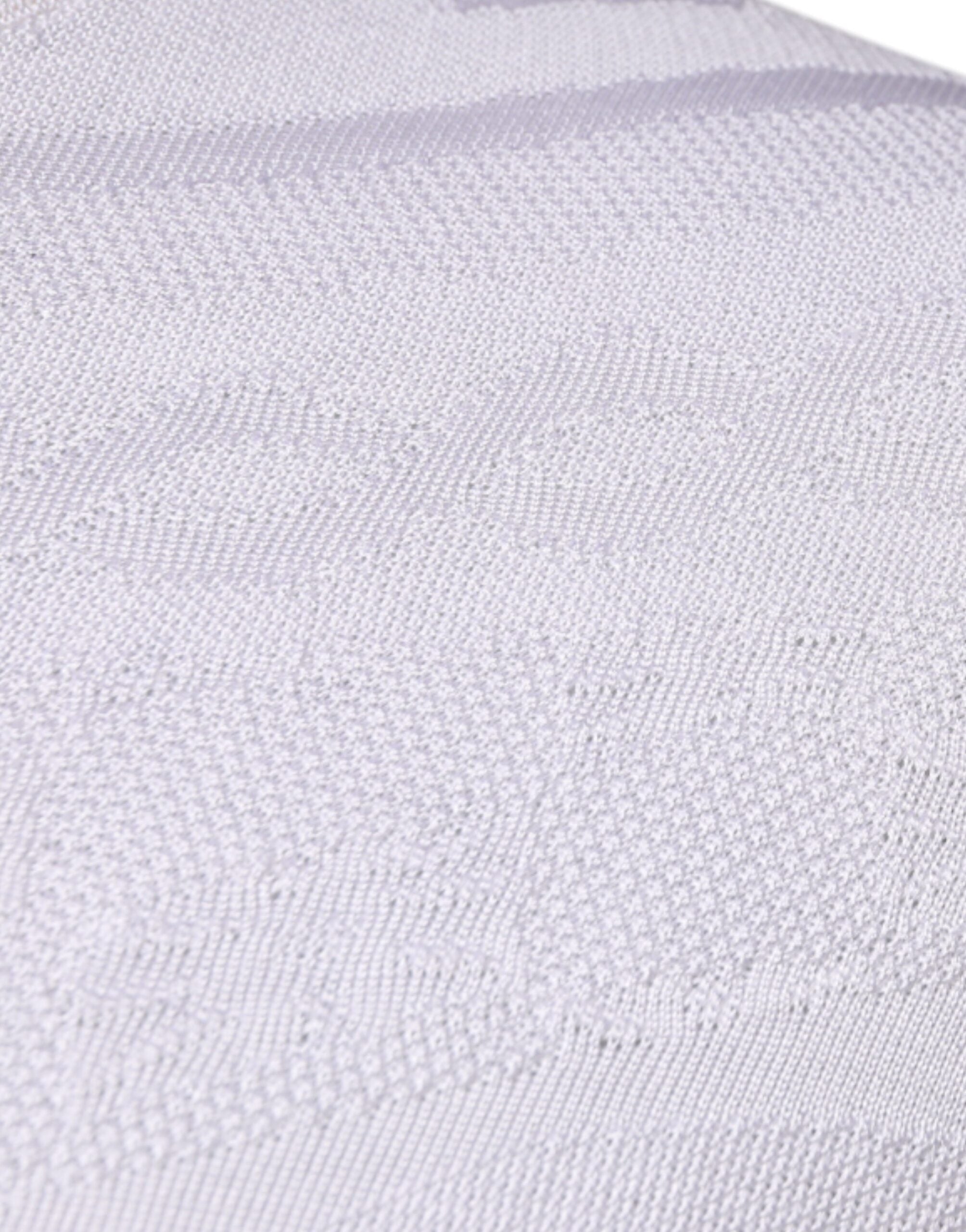 Dolce & Gabbana Weißer Seidenpullover mit Rundhalsausschnitt für Herren