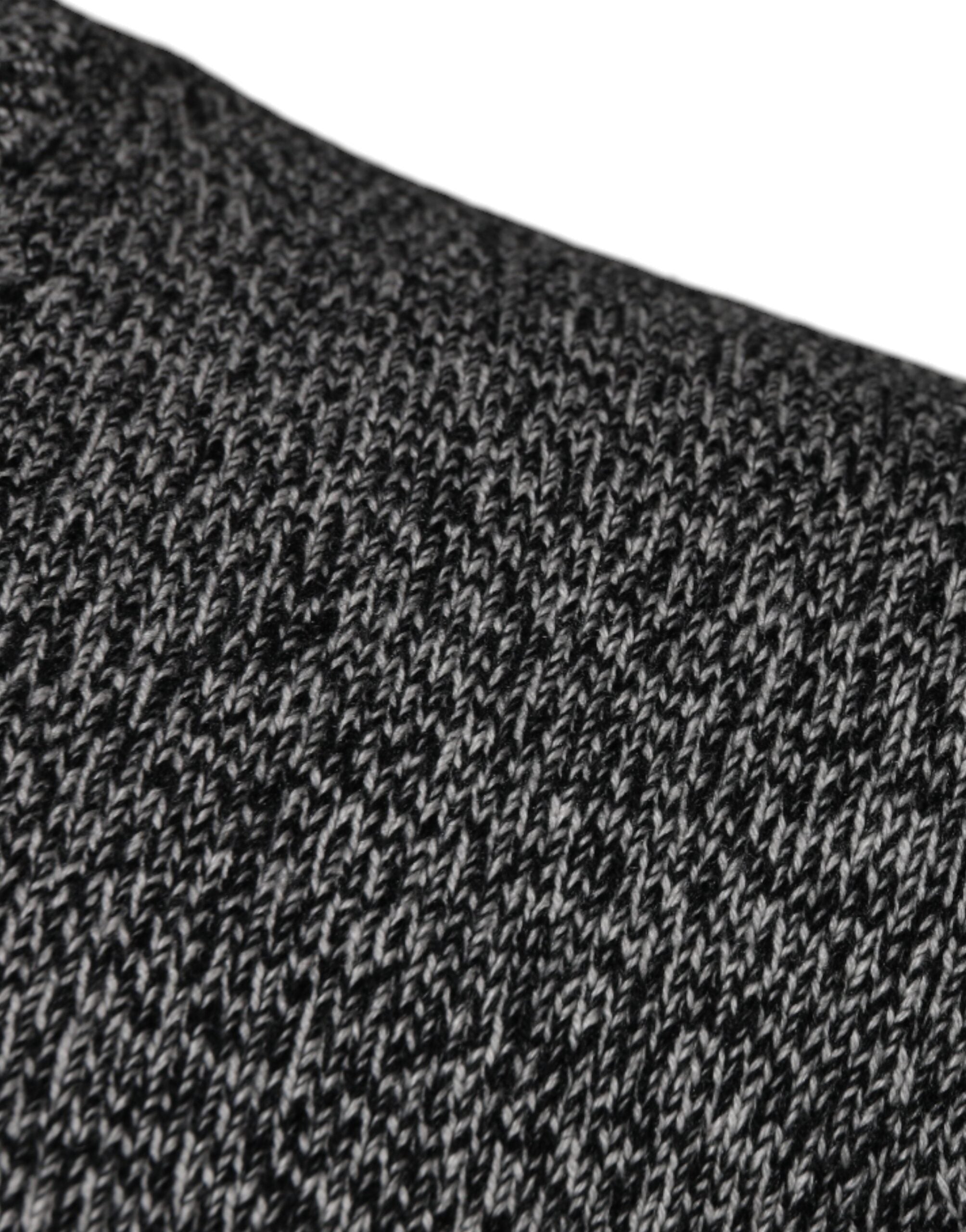 Dolce & Gabbana Grauer Pullover aus Kaschmir mit Kronenkönig