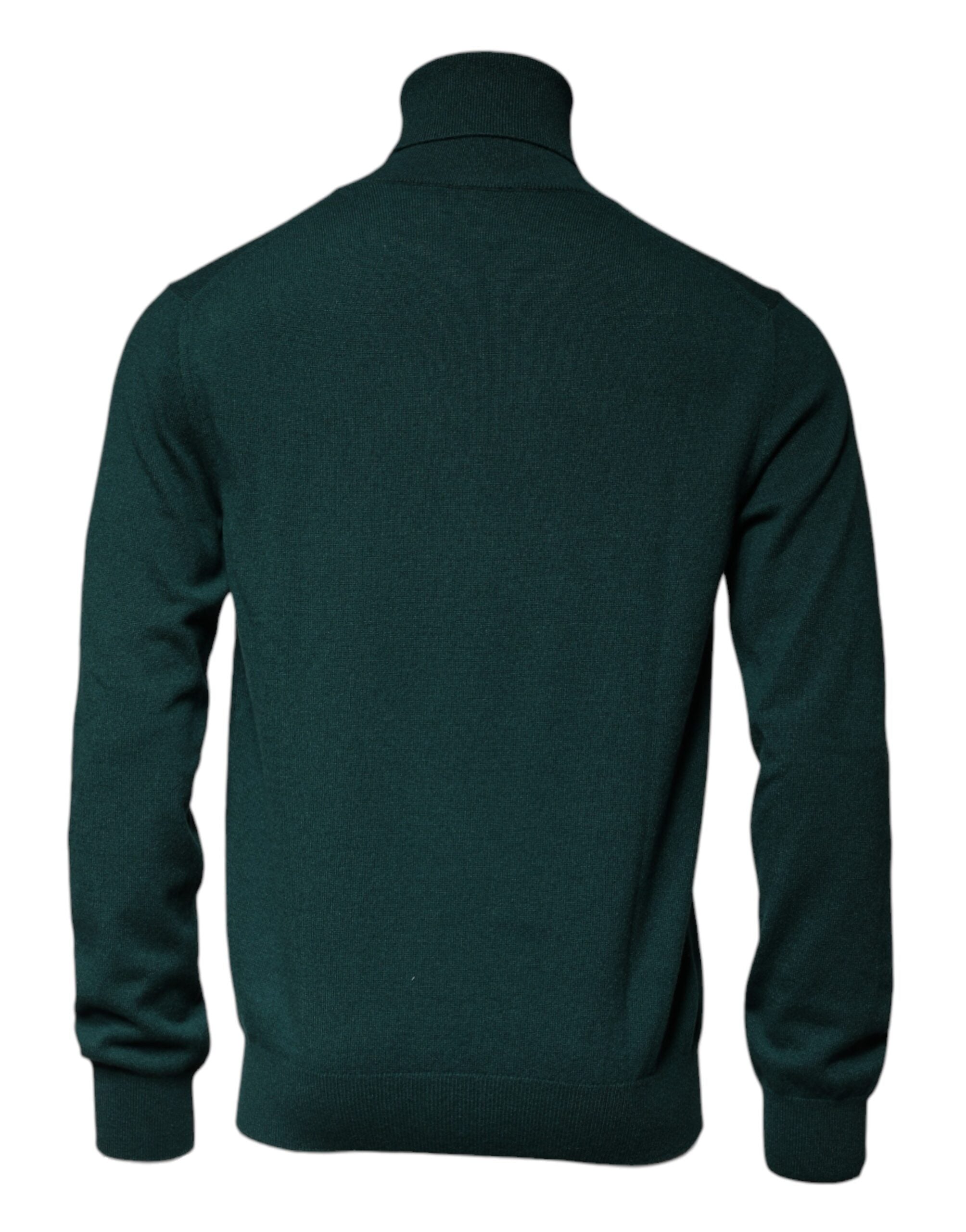 Dolce & Gabbana Grüner Rollkragenpullover aus Kaschmir für Herren