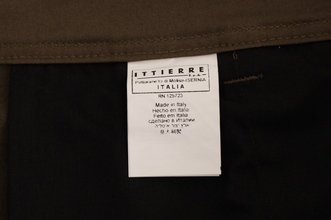 Pantaloni GF Ferre Elegant Green Comfort, croială dreaptă