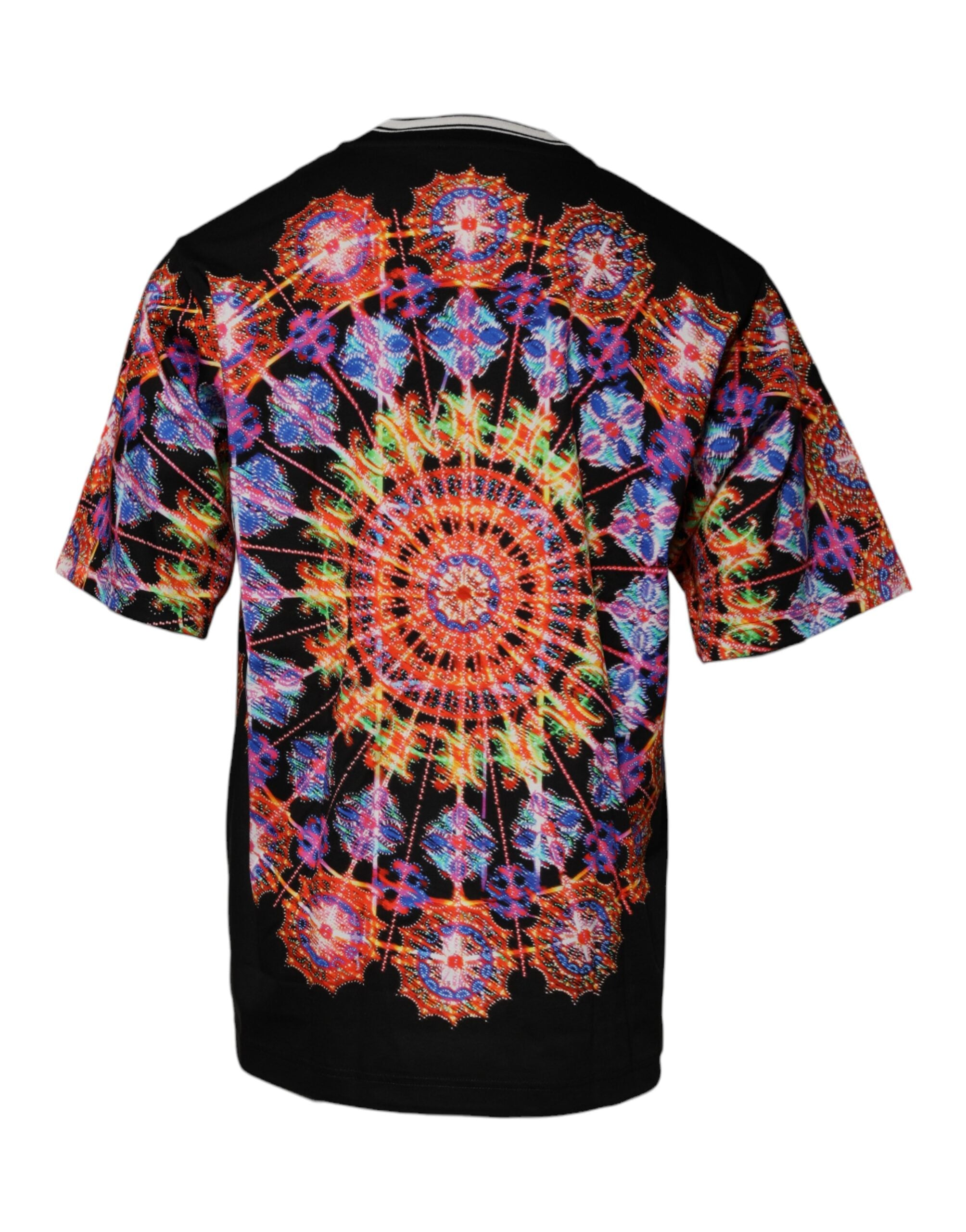Dolce & Gabbana Tricou cu mânecă scurtă pentru bărbați, model Kaleidoscope multicolor