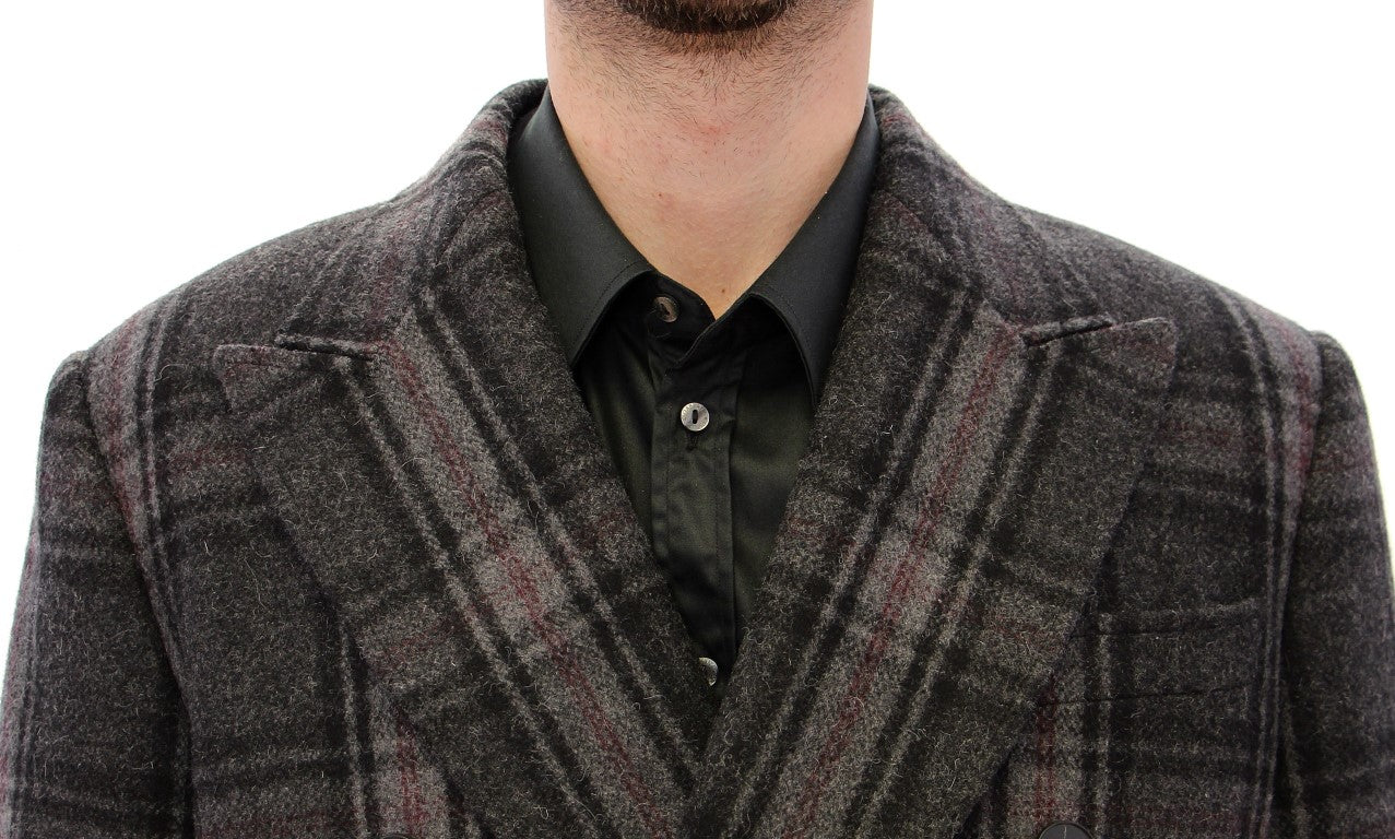 Dolce & Gabbana – Karierter Mantel aus Wollmischung „Sicilia“