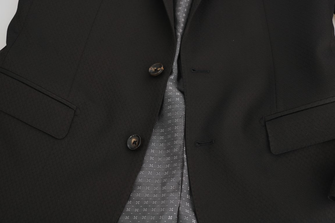 Dolce & Gabbana Eleganter brauner Jacquard-Martini-Anzug