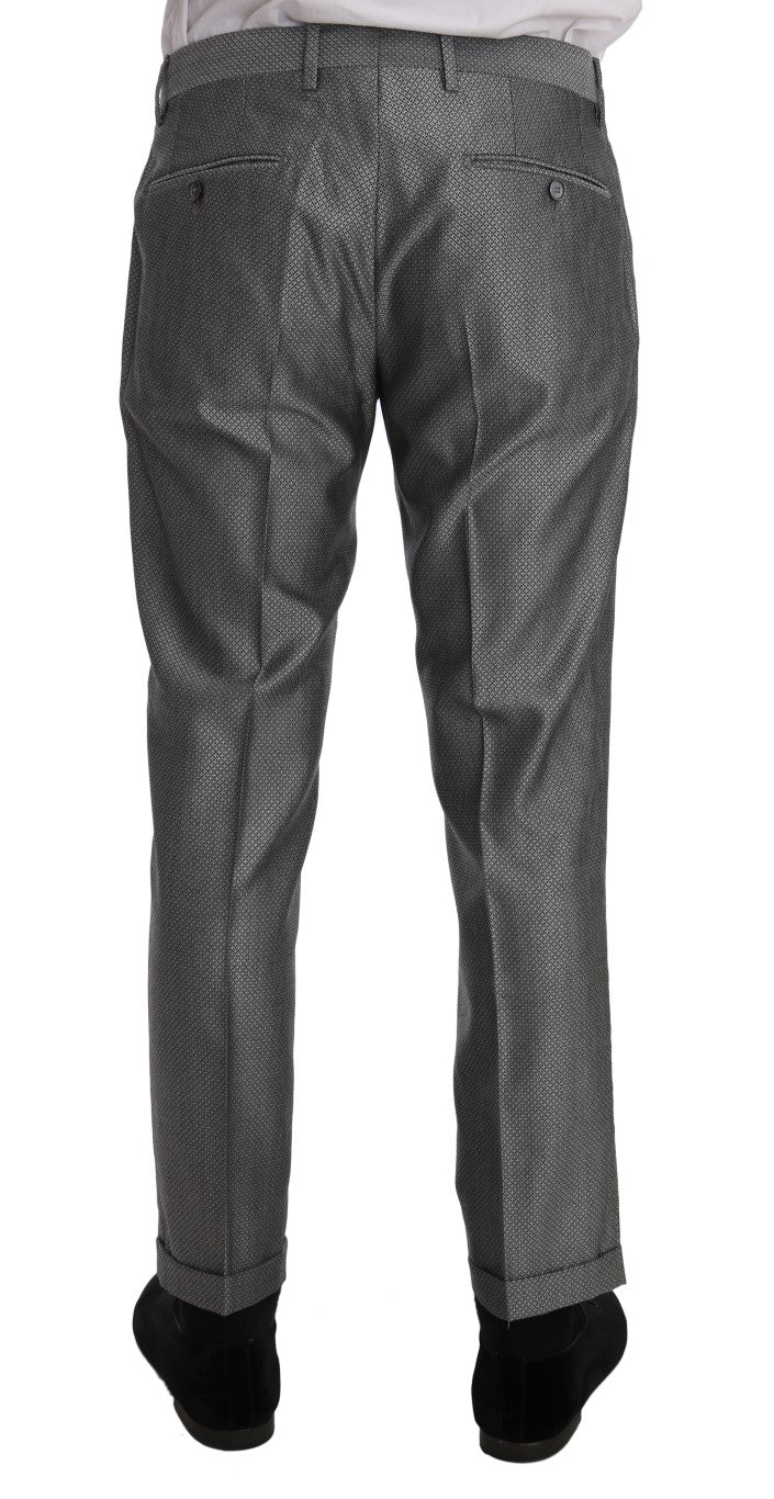 Dolce & Gabbana Eleganter schwarzer Zweireiheranzug
