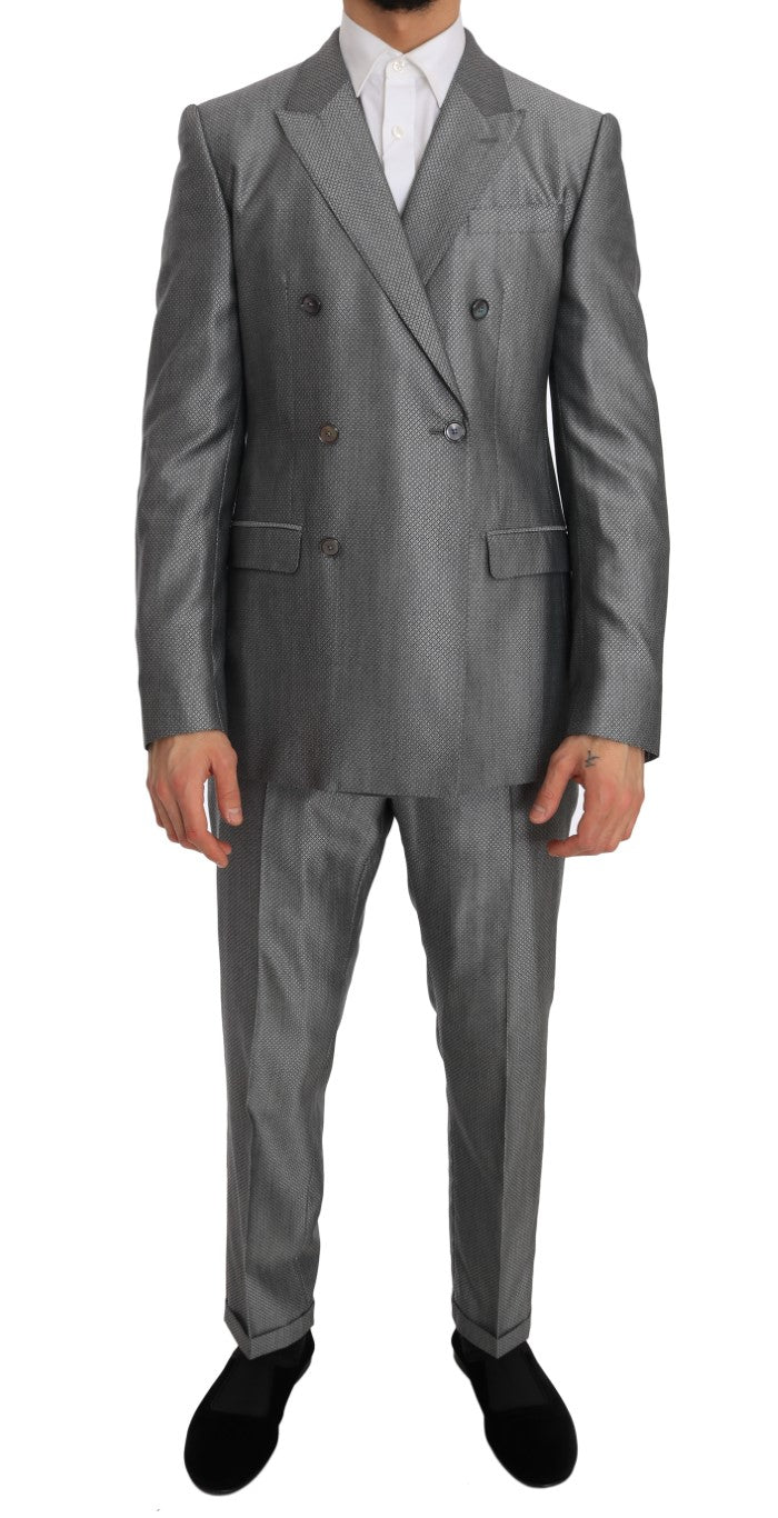 Dolce & Gabbana Eleganter schwarzer Zweireiheranzug
