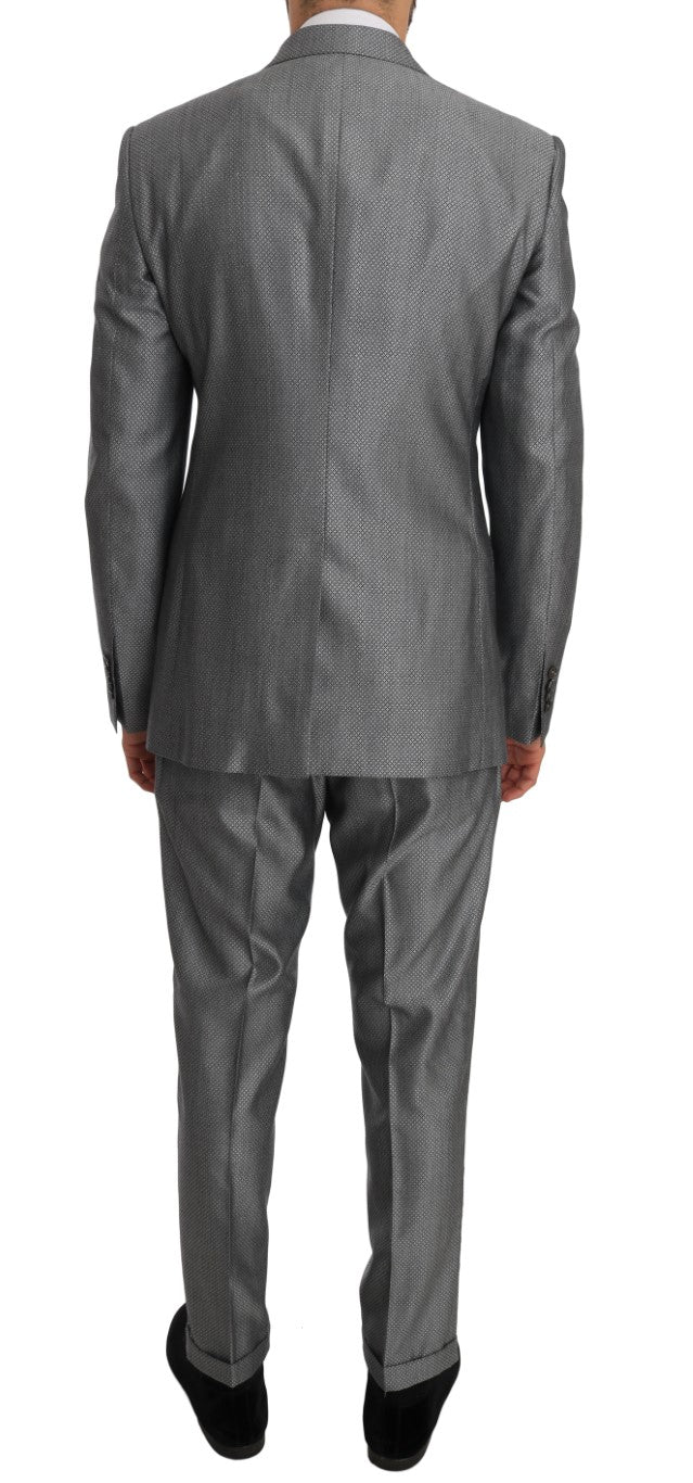 Dolce & Gabbana Eleganter schwarzer Zweireiheranzug