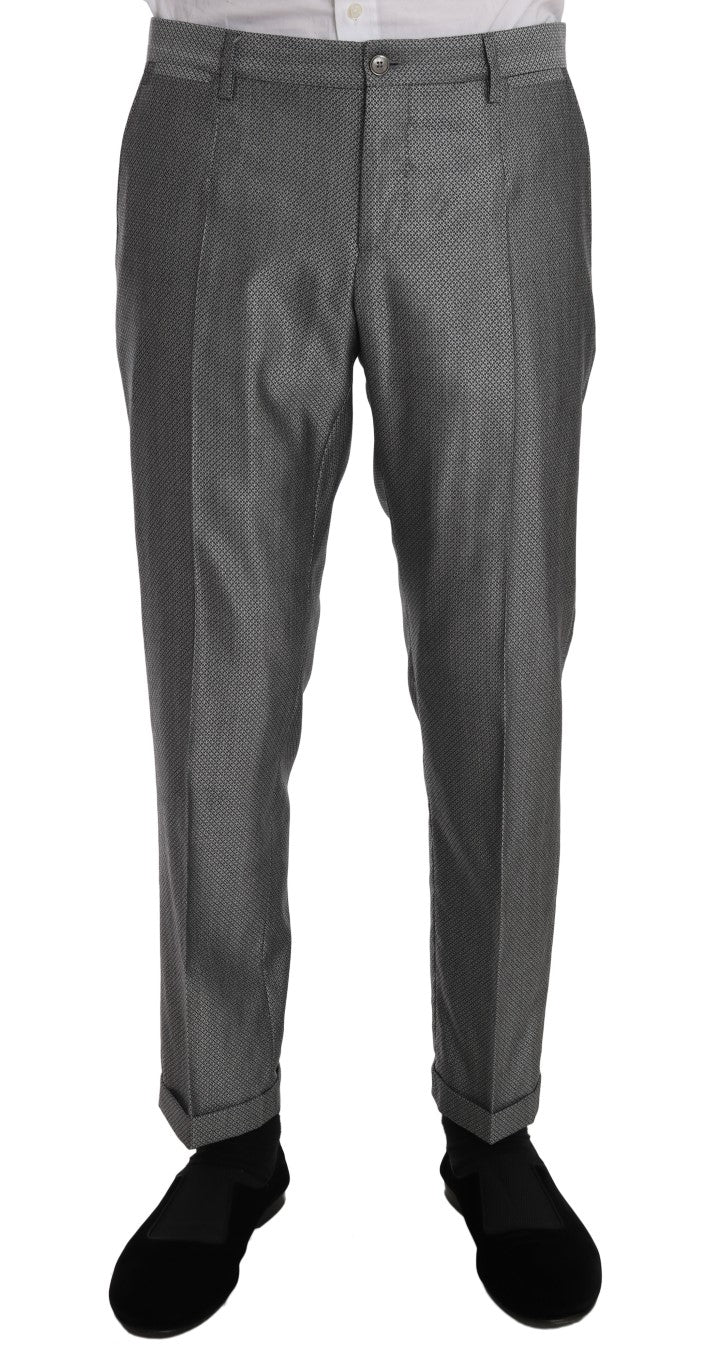 Dolce & Gabbana Eleganter schwarzer Zweireiheranzug
