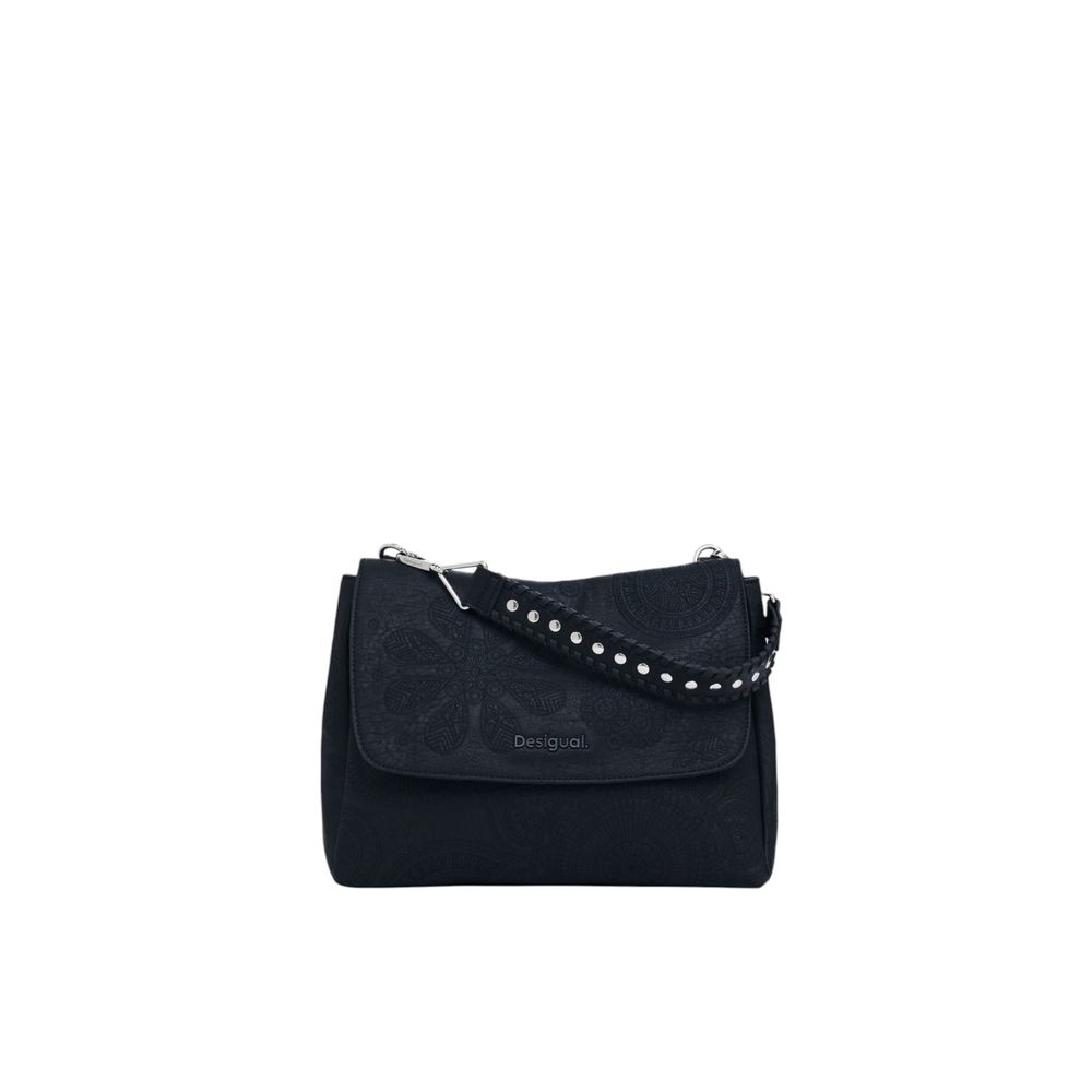 Desigual Schwarze Polyethylen-Handtasche