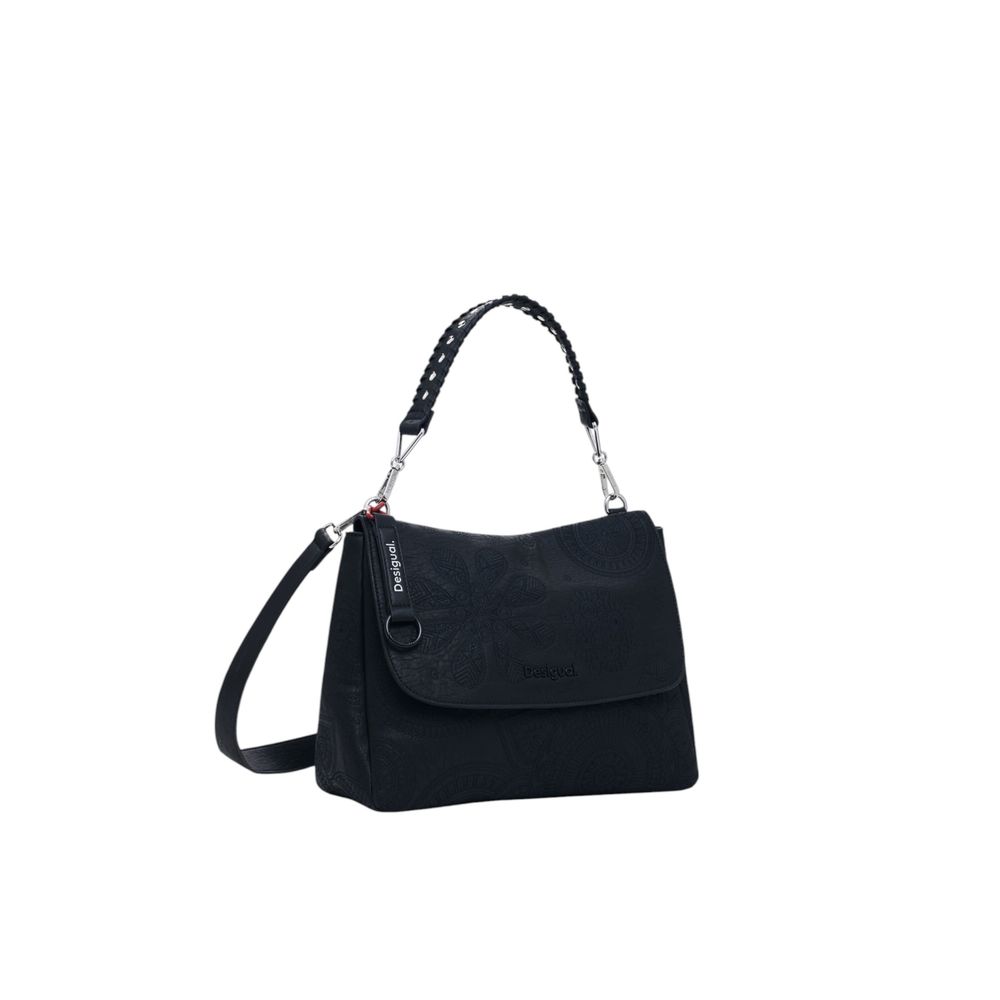 Desigual Schwarze Polyethylen-Handtasche