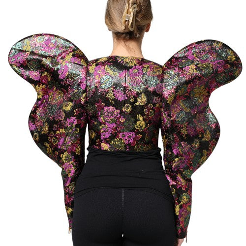 Dolce & Gabbana Jachetă scurtă cu imprimeu floral jacquard multicolor