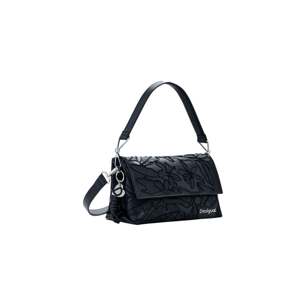 Desigual Schwarze Polyethylen-Handtasche
