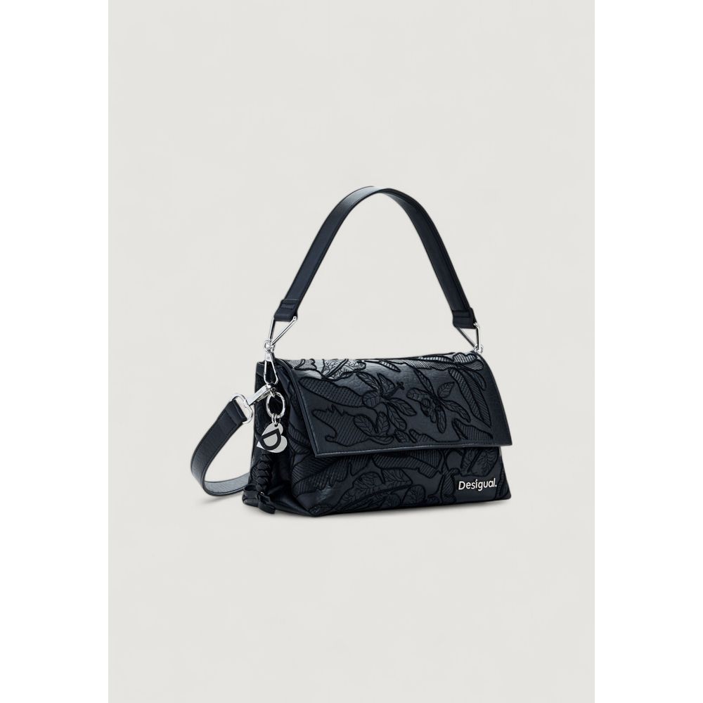 Desigual Schwarze Polyethylen-Handtasche