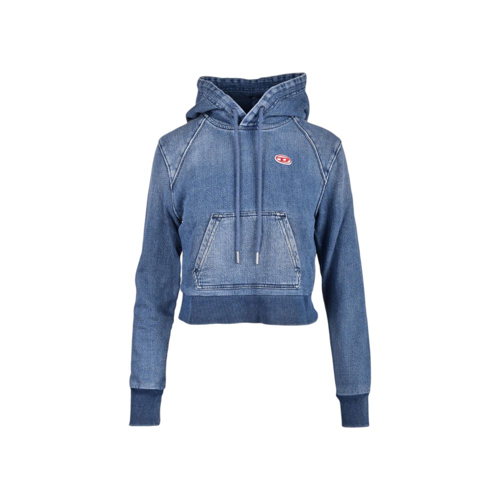 Diesel Blue Cotton Sweatshirt