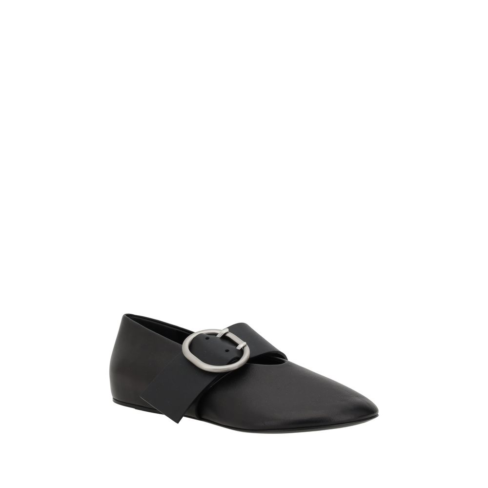 Jil Sander Lederballerinas