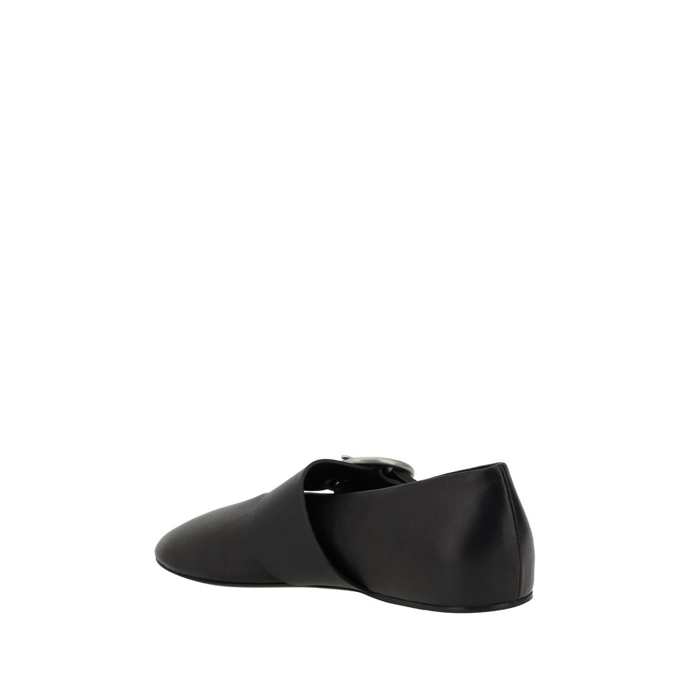 Jil Sander Lederballerinas