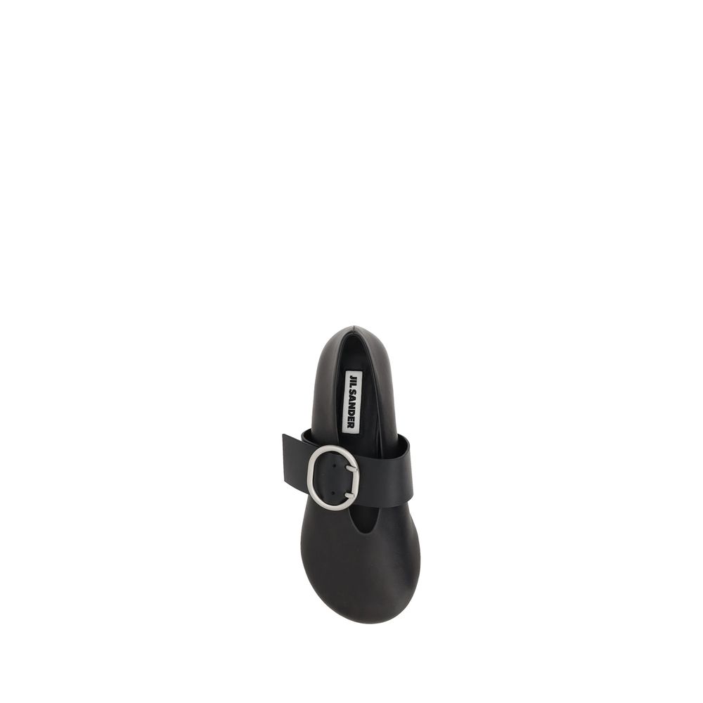 Jil Sander Lederballerinas